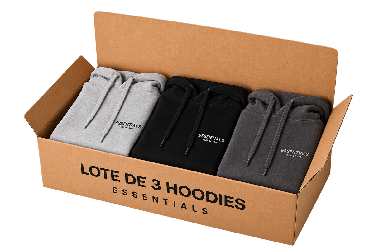 LOTE 3 HOODIES ESSENTIALS